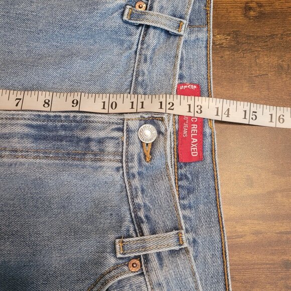 Vtg Levi's Jeans 16 Classic 550 Relaxed Tapered Medium Light Wash Cotton Y2K - Picture 8 of 11